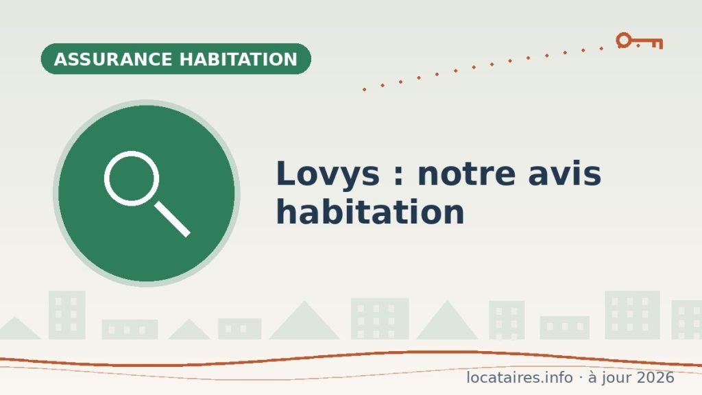 Lovys : notre avis sur l’assurance habitation du locataire